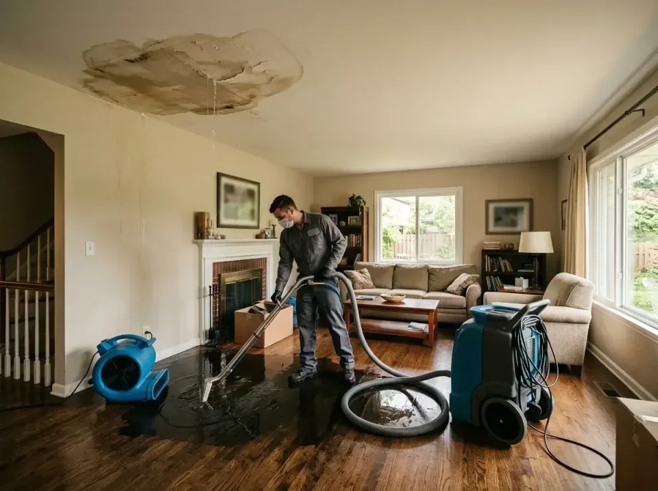 attic-pipe-burst-ceiling-drip-008 — frequently asked questions, Water Damage Restoration & Carpet Care in Richmond, MO
